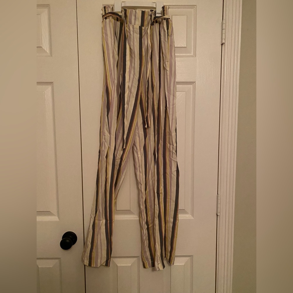 Junior Girls/Women’s Art Class long flowy striped pants | Size XXL